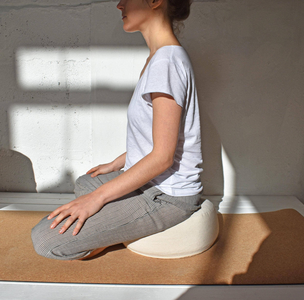 Meditation Cushion - Natural Zafu